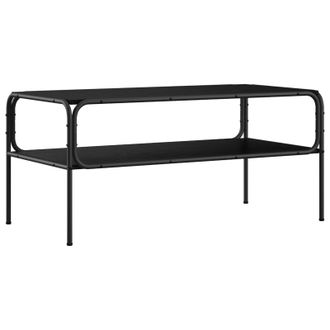 vidaXL Tavolo Laterale Rovere Nero 100 X 50 X 46 Cm Vidaxl