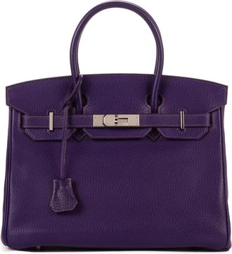 Herm&egrave;s Pre-owned Womens Birkin 3 Handbag - Purple - One Size