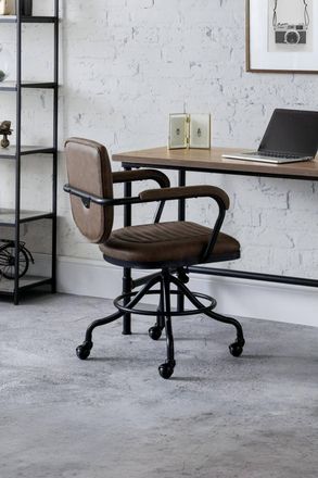 Julian Bowen Gehry Upholstered office Chair in Brown