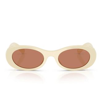Miu Miu Sunglasses Mu06 Zs 21 D90 Q Milk White/Brown Women