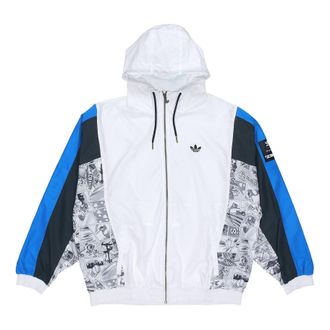 adidas originals x Disney Crossover Manga Wb Pattern Sports Hooded Jacket White HD9078