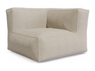 Vente-Unique Angolo da giardino in tessuto bouclette Beige - NOUMARA di MYLIA
