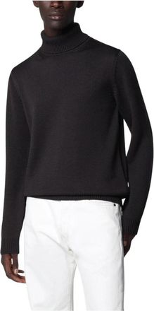 Roberto Collina Dolcevita Turtleneck - Heren - Coltruien - Bruin - L - Wol - Truien & Vesten