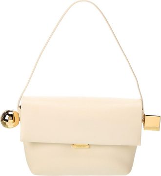 Jacquemus The Rond Carre Leather Shoulder Bag