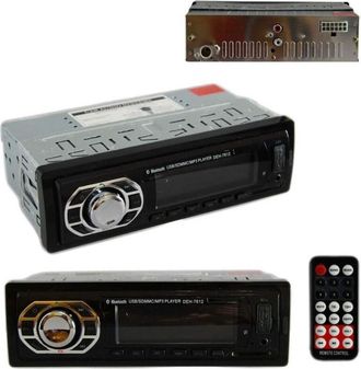 Trade Shop Trade Shop - Radio Est&eacute;reo Bluetooth Para Coche Manos Libres Radio Fm Mp3 Usb Aux Tarjeta Sd 45w X 4