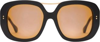 CLARIS VIROT Ceram Zonnebril - Dames - Zonnebrillen - Bruin - ONE Size - Leer - Accessoires