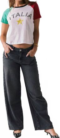 Chaser Italia Star Tee Top In White