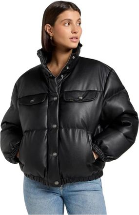 Lee Dames, Jassen, Zwart, Maat: XS Leer