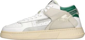 RUN OF High Combo Sneakers - Heren - Sneakers - Wit - 45 EU - Leer - Schoenen