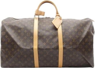 Louis Vuitton Pre-owned Keepall 60 - Dames - Vintage Weekendtas - Bruin - ONE Size - Leer - Vintage