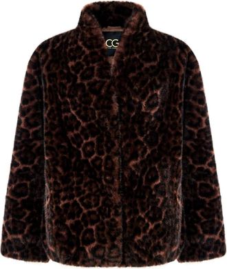 Cesare Gaspari Giacca Halo in Ecopelliccia - - Jackets - Donna - Marrone - XL