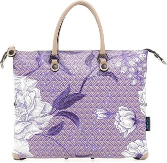 Gabs Zwarte Roos Toni Glicine Viola - Dames - Shoppers - Paars - ONE Size - Leer - Tassen