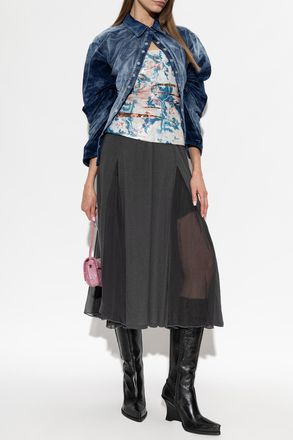 Diesel DE-SINDI-FSJ Shirt, Womens, Navy Blue
