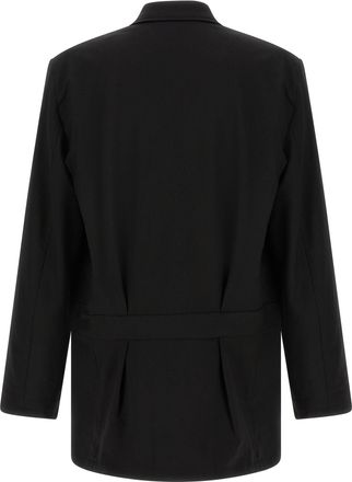 Yohji Yamamoto Mens Black Wool Full-Length Jacket Clothing