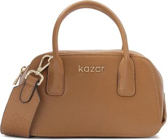 Kazar Kleine handtas van het borsttype met een versierde band - Dames - Handtassen - Bruin - ONE Size - Leer - Tassen