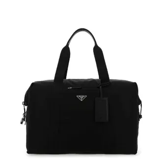 Prada Signature Re Nylon And Leather Duffle Bag