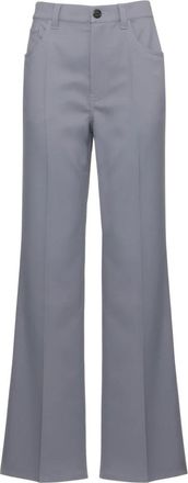 Marni Rechte broek - Dames - Wijde Broeken - Grijs - 2XS - Broeken