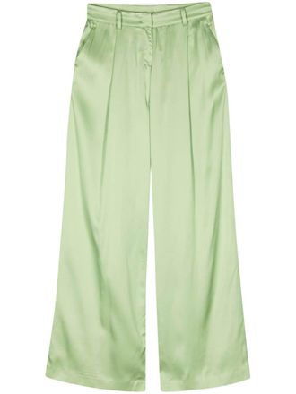 N°21 Hose satin palazzo trousers - Green