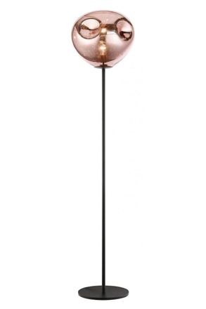Netlighting Nina 1 Light Floor Lamp Copper Black