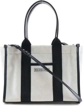Balenciaga Pre-owned Fabric balenciaga-bags - Dames - Vintage Shopper - Wit - ONE Size - Vintage