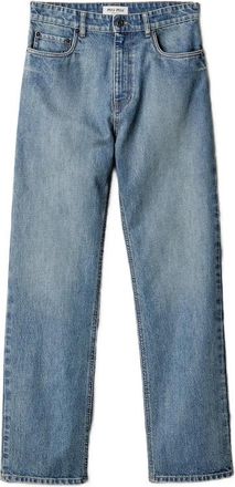 Miu Miu Embroidered-logo Regular Jeans