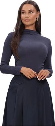 Co'Couture Tops, Dames, Blauw, M, Dames Tops & T-shirts Camillacc Padded Ls Blouse
