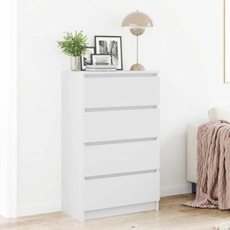 vidaXL Credenza Bianca 60x35x98,5 Cm In Legno Multistrato - Vidaxl