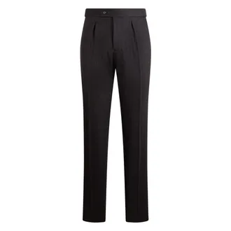 Slowear Slowear, Broeken, Heren, Zwart, XL, Wol, Rechte broek van scheerwolmix