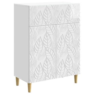 vidaXL Aparador Blanco Brillante 66 X 34,5 X 90 Cm Vidaxl