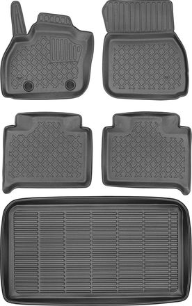OEM Alfombrillas Para Renault Zoe I / Ii Hatchback De 2012 A 2019 / Juego De 2019: Alfombrillas Para Coche + Alfombrilla Para Maletero