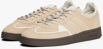 Tommy Hilfiger Womens Tommy Jeans Suede Skater Sneaker - White Clay - US 6.5 / EU 37