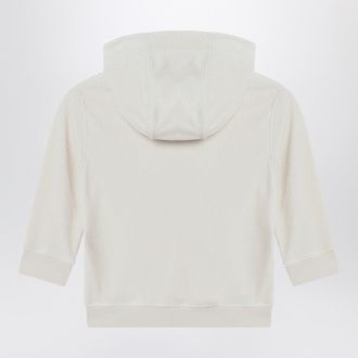 Givenchy Cream Ribbed Hoodie