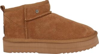 Warmbat Durack Gevoerde Su&egrave;de Enkellaars - Bruin - Dames - Winterlaarzen - Bruin - 44 EU - Su&egrave;de - Schoenen