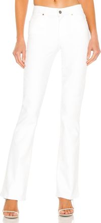 Paige High Rise Manhattan Boot Jeans In Crisp White