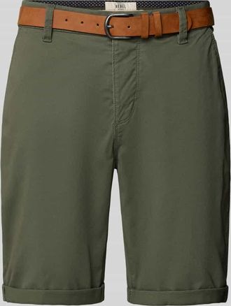 Redefined Rebel Shorts mit G&uuml;rtel Modell MIKE in Dunkelgruen, Gr&ouml;&szlig;e XXL