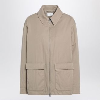 The Row Sand Colored Aurelius Jacket In Cotton And Cashmere