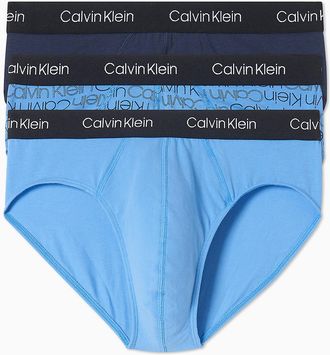 Calvin Klein Mens Cotton Stretch 5-Pack Hip Brief - Green - XL