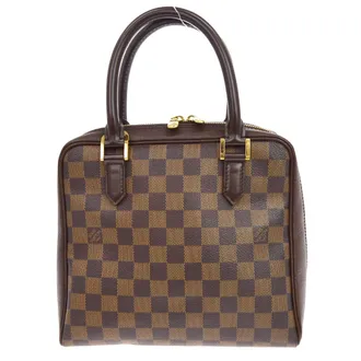 Louis Vuitton Brera Damier Ebene Brown Canvas Handbag (Pre-Owned)