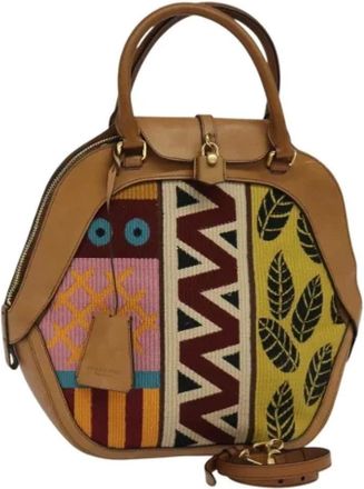 Burberry Pre-owned Handbags, female, Multicolor, Size: ONE SIZE Pre-owned Leather Handbag