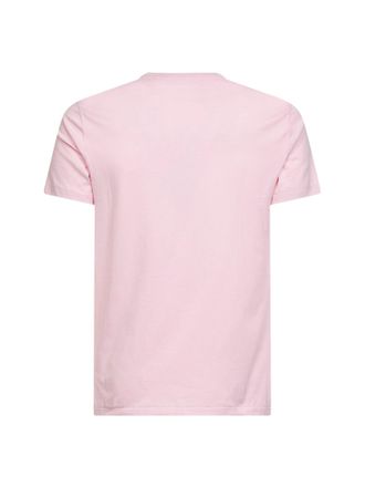Polo Ralph Lauren Mens Garden Pink Jersey Custom Slim-Fit Crewneck T-Shirt Cotton T-Shirts And Polos