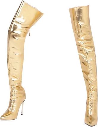 Generic Womens Over The Knee Boots Pointed Toe Stiletto Heel Long Booties Fashion Spring Style For Ladies