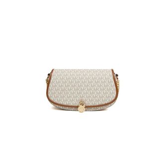 Michael Kors Tassen, Dames, Beige, ONE Size, Leer, Mila Medium East-West Sling Messenger