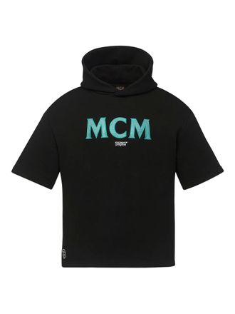 MCM x SNIPES Felpa con cappuccio e strass - Nero