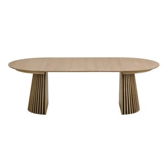 Moloo Mesa extensible 10/12 personas &oslash;120cm (160/200/240) roble