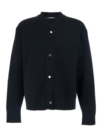 Jacquemus Black V Neck Cardigan