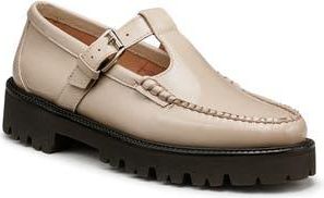 G.H. Bass & Co. Weejuns Mary Jane Moc Toe Lug Sole Loafer in Beige at Nordstrom Rack, Size 7.5