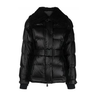 Moncler Biollay Winter Jacket with Shearling Trims - female - Moncler - Winter Jackets - Black - S - Jackets