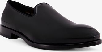 Doucal's Mens Black Patent Leather Loafers