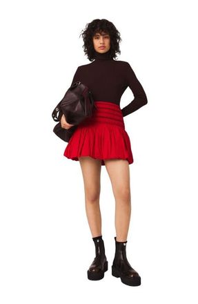 Maje Wool and silk sweater in Brown at Nordstrom, Size X-Small