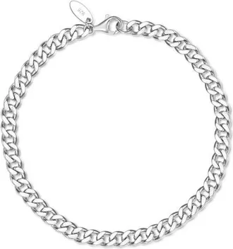 Lafonn Large Cleo Cuban Bracelet in Silver at Nordstrom, Size 8